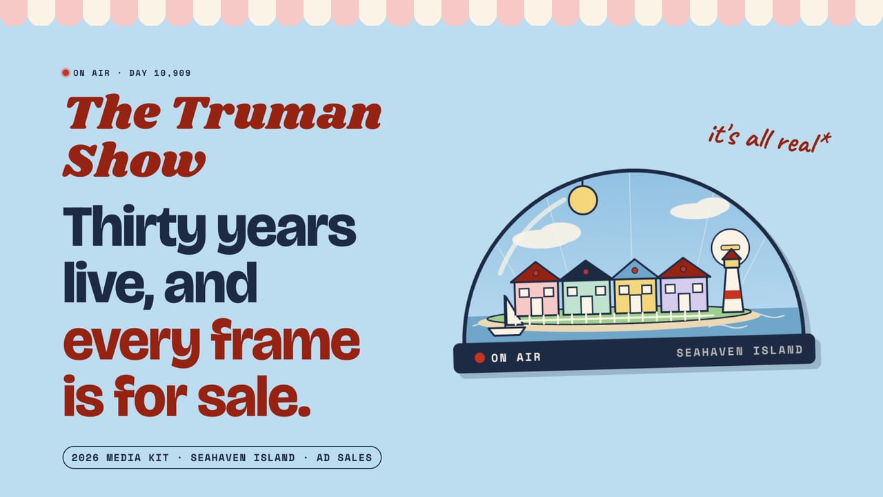 The Truman Show deck, first slide